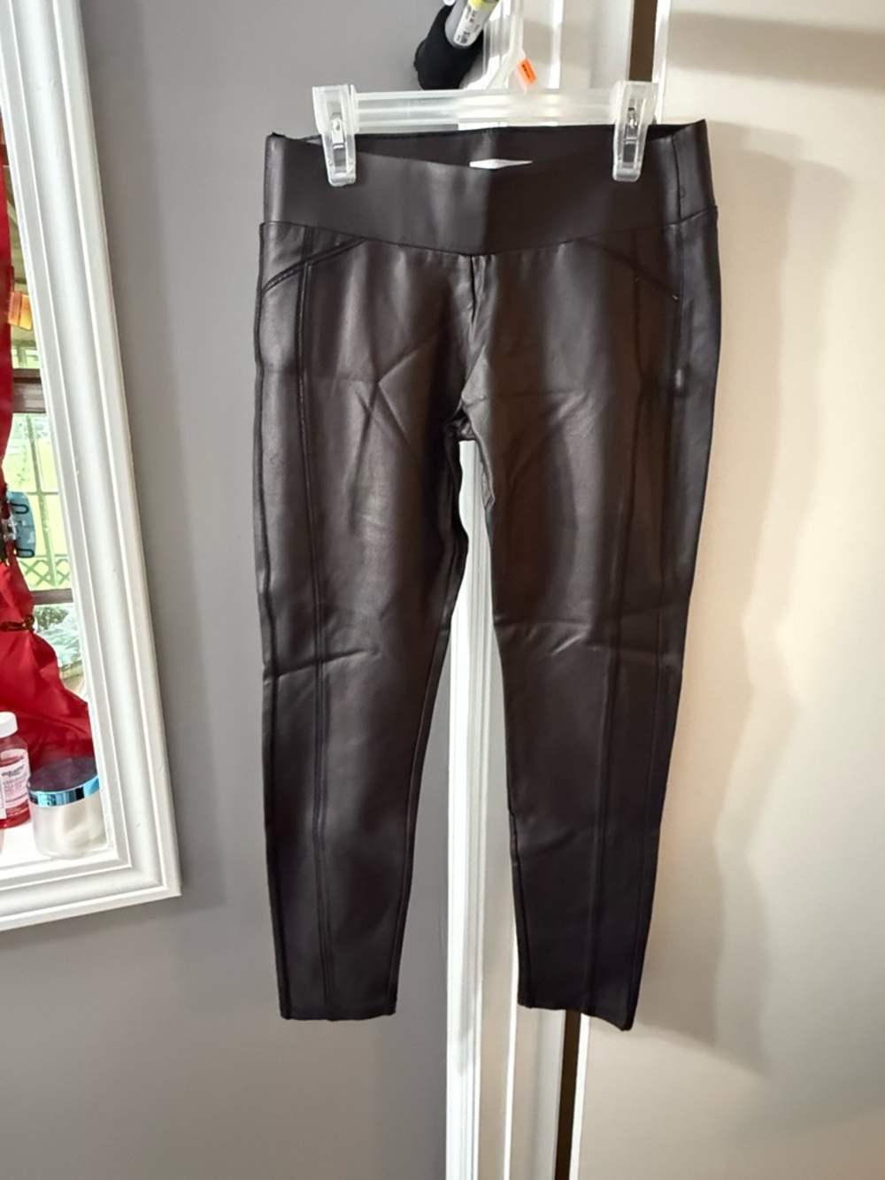 dELiA*s Black Faux Leather Leggings
